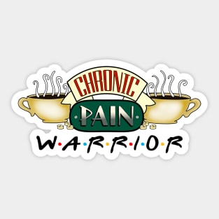 Chronic Pain W.A.R.R.I.O.R (blk) Sticker